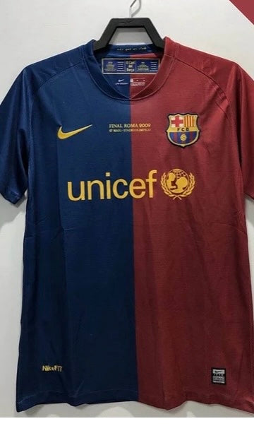 2008/2009 Retro Barcelona Football Shirt Home Champions League Lionel Messi