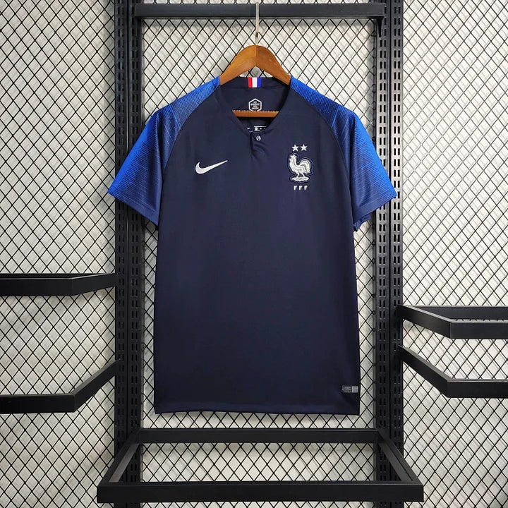 2018 Retro France Home Football Shirt 1:1 Thai Quality Kylian Mbappé