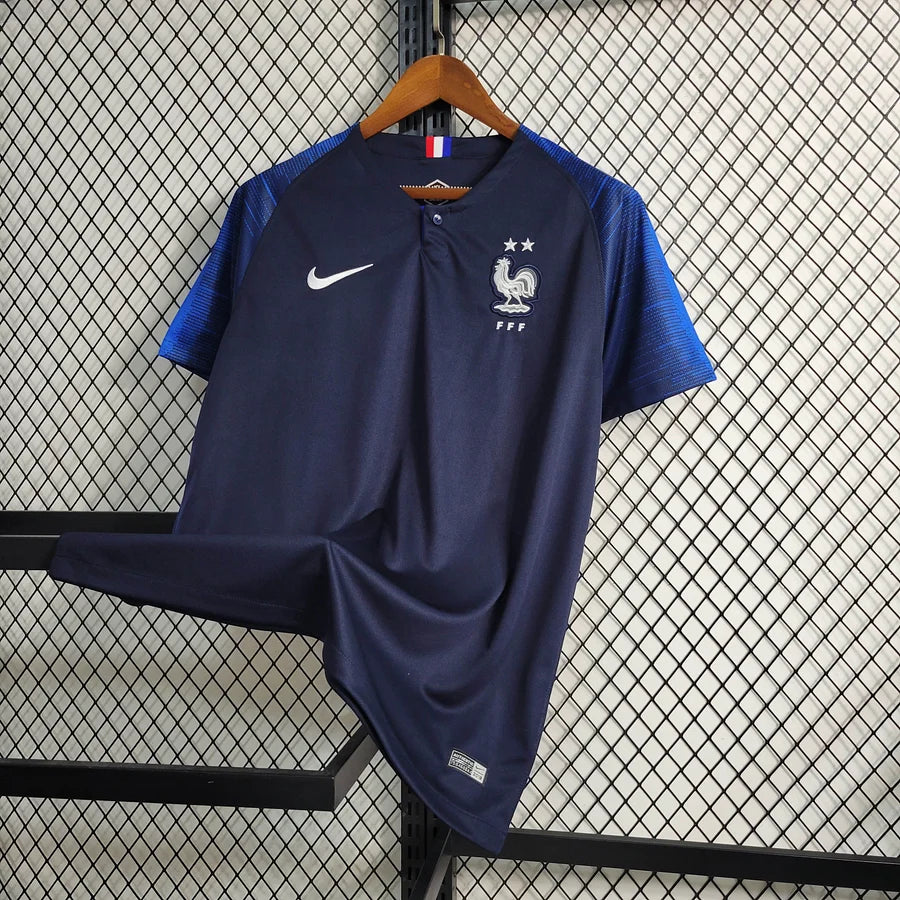 2018 Retro France Home Football Shirt 1:1 Thai Quality Kylian Mbappé