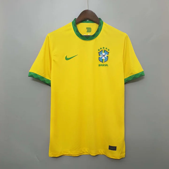 2020 Retro Brazil Home Football Shirt 1:1 Thai Quality