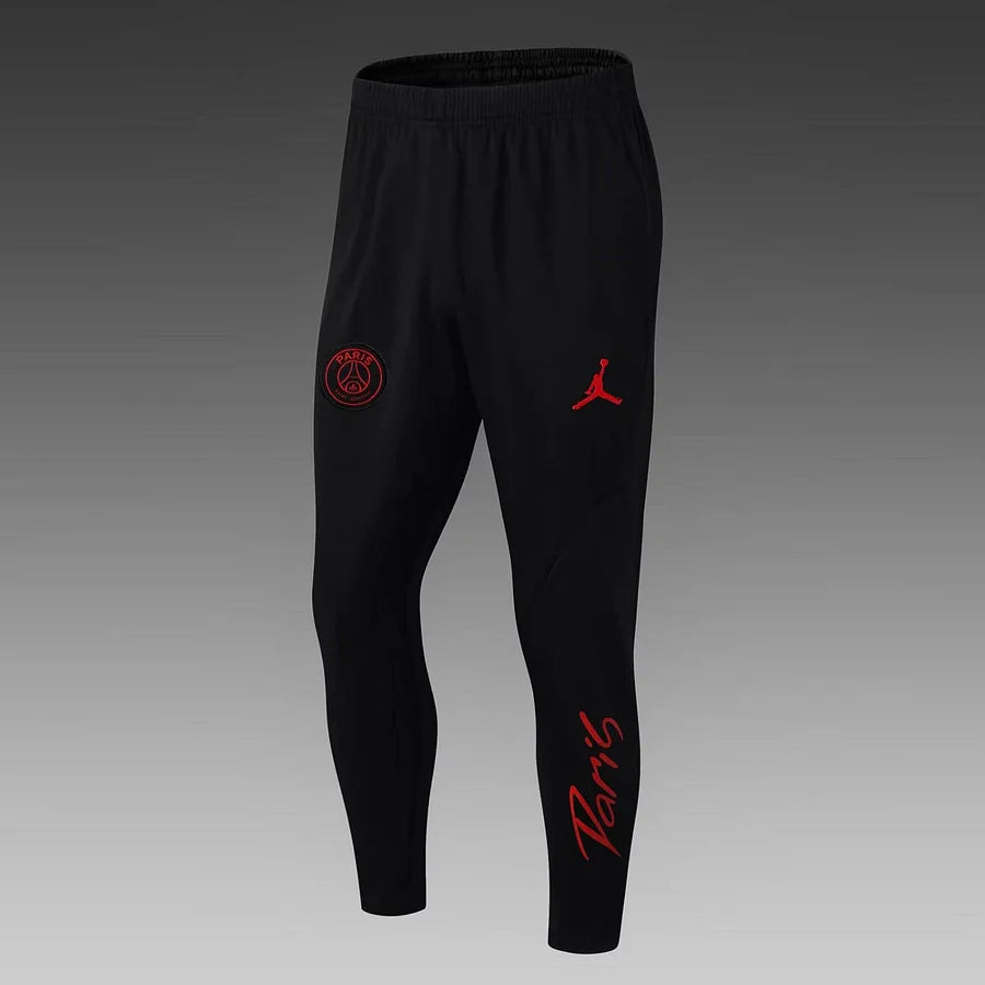 2022/2023 Psg Paris Saint-Germain Half-Pull Training Suit Black-Blue Sleeve Set