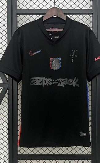 2024\2025 Barcelona Travis Scott Joint Edition Black Football Jersey