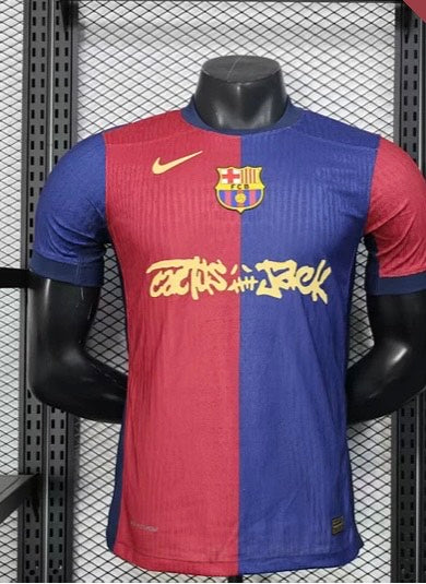 2024/2025 Player Version Barcelona Home Travis Scott Joint Edition